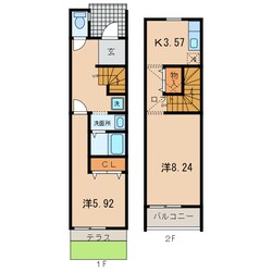 碧南駅 徒歩8分 1-2階の物件間取画像